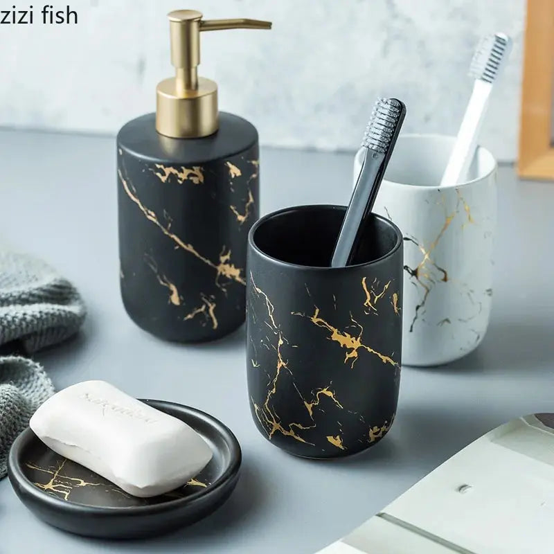 Nordic Matte Bathroom Accessories Set 868TechClub