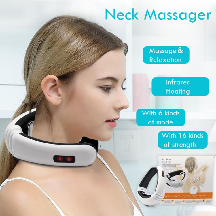 Household Electric Pulse Shock Neck Massager Intelligent Body Massager, Plug-in TechClub868