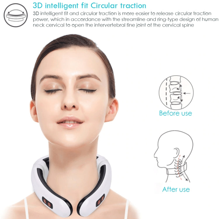 Household Electric Pulse Shock Neck Massager Intelligent Body Massager, Plug-in TechClub868