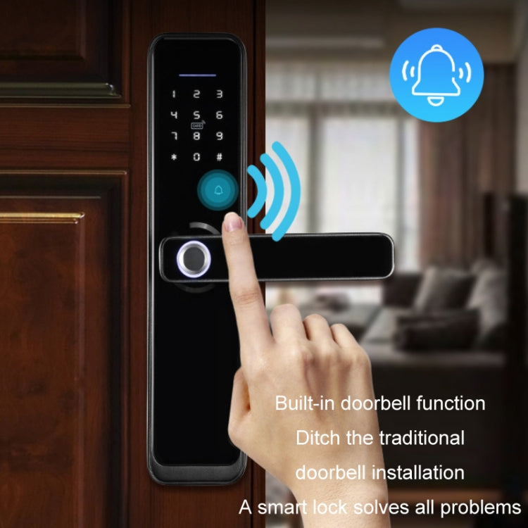 Smart Wifi Anti-Theft Fingerprint Password Lock Mobile Phone Remote Control Electronic Door Lock Magnetic Card Lock TechClub868