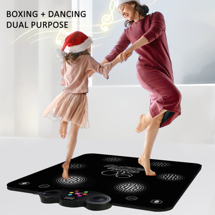 2 In 1 Bluetooth Music Boxing Dance Mat 6 Modes With Guidance Light For Adult and Children 60 x 70 x 6cm TechClub868