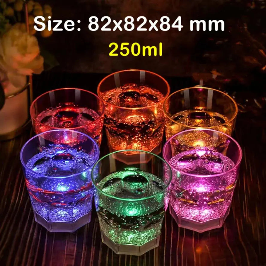 6Pcs/lot Liquid Active LED Cups TechClub868