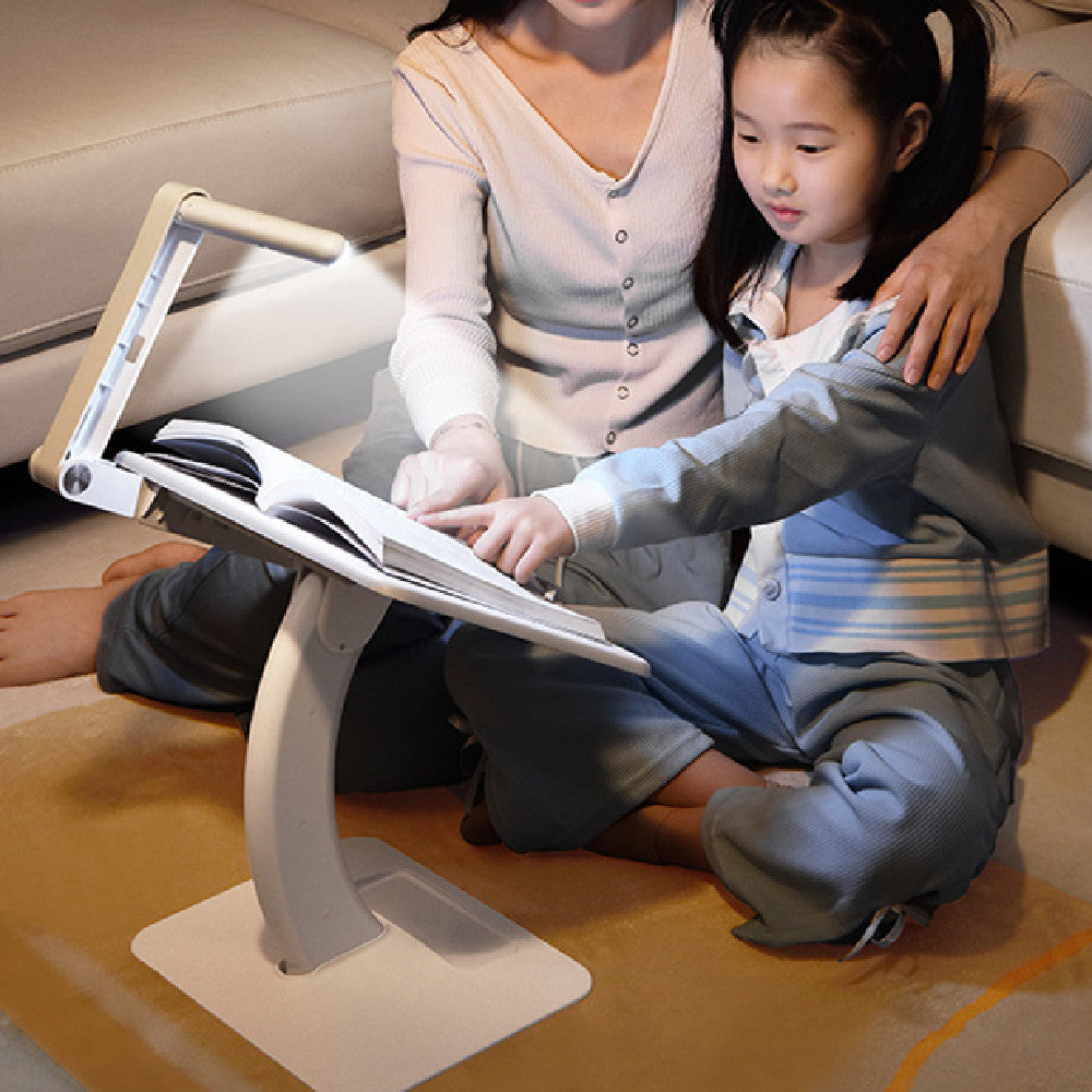 Multi Angle Adjustable Laptop Stand With Desk Lamp - TechClub868
