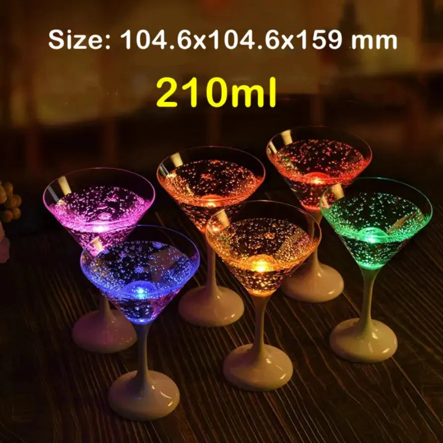 6Pcs/lot Liquid Active LED Cups TechClub868