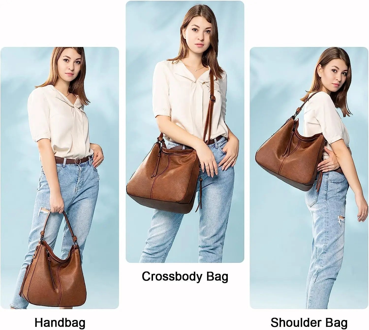 Hobo Handbags Bags Purses for Women Leather Purses and Handbags Pocketbooks Large Crossbody Shoulder Tote Bags