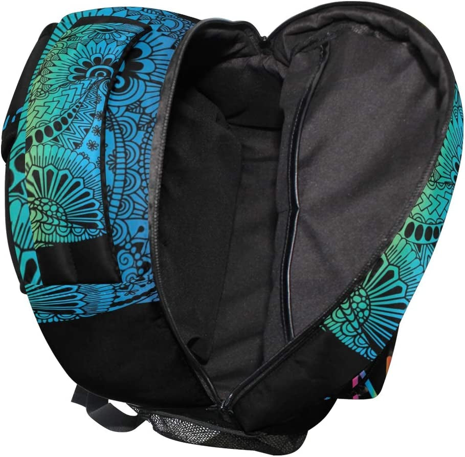 Rainbow Llama No Drama Boho Backpack for Kids Boys Girls Student Laptop Ipad Tablet Travel School Bag with Multiple Pockets