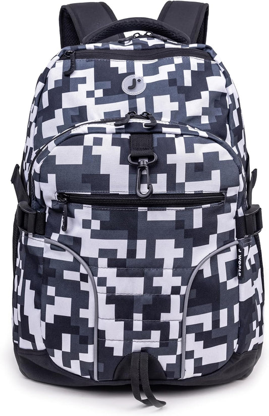 Atom Multi-Compartment Laptop Backpack, Camo, 18.5 X 13 X 7.5 (H X W X D)